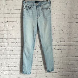Aeropostale Light Wash High Rise Skinny Jeans Sz 2